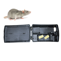 Piège à souris en plastique verrouillable pour rongeurs, station d'appât, boîte à rats