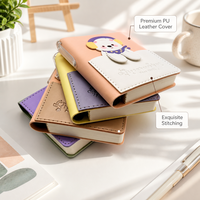 Carnet de notes mignon A7, mini carnet de dessins animés Kawaii, vente en gros