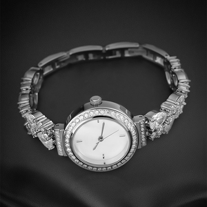 Luxury Ladies Quartz <b>Watch</b> <b>Custom</b> <b>Logo</b> Zircon Diamond Inlay Fashion Business Wristwatch OEM ODM - Product Image 5