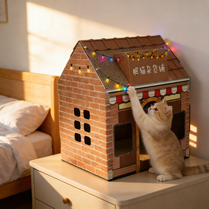 Cachette <span class=keywords><strong>pour</strong></span> <span class=keywords><strong>chat</strong></span> recyclable en gros - Nook d'entraînement à la routine de sommeil recommandé par les comportementalistes <span class=keywords><strong>pour</strong></span> animaux de compagnie - Product Image 1