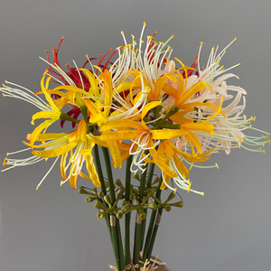 Flores Artificiales de Lirio Araña Rojo al por Mayor para Centros de Mesa de Boda, Decoración de Fondo para Mesas, Decoración Floral - Product Image 5