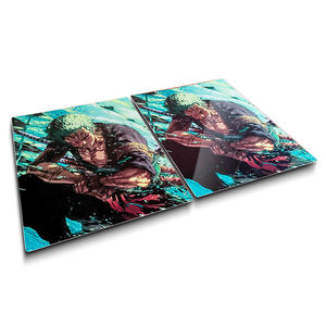 קיר מתכת יוקרה אמנות a4 או 12x18 hd סובלימציה אלומיניום מדפיסה אחת קוף אנימה פוסטת מתכת לופי - Product Image 3