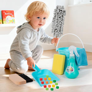 ชุดของเล่นทำความสะอาดบ้านจำลองไม้สำหรับเด็กอายุ 0-3 เดือน <span class=keywords><strong>เด็ก</strong></span>ชาย <span class=keywords><strong>เด็ก</strong></span>หญิง ฝึกทักษะชีวิต ปฏิบัติการดูแลบ้านแบบอินเทอร์แอคทีฟ - Product Image 2