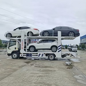 รถบรรทุกขนส่งรถยนต์สองชั้น SINOTRUK SITRAK 4x2 ยูโร 3 ดีเซล บรรทุกรถยนต์ได้ 3 คัน สำหรับขนส่งยานยนต์ขนาดเล็ก - Product Image 4