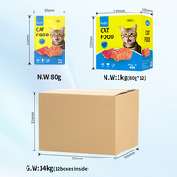 Friandises humides personnalisées pour chats, emballage frais, nourriture en conserve nutritive avec sauce gourmande, collations pour animaux de compagnie
