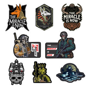 Patchs tactiques multi-matériaux brodés auto-agrippants 3" x 5" pour sacs à dos tactiques, avec étiquette métallique - Product Image 6