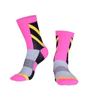 HAIYU Custom Men Sport Cycling compression Socks Basketball Climbing Running Socks