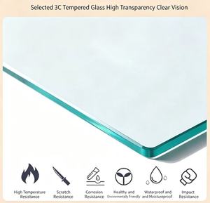 Grande villa pour <span class=keywords><strong>chat</strong></span> en bois d'intérieur avec fenêtre en verre trempé, cage de luxe multi-niveaux pour <span class=keywords><strong>chat</strong></span>, respirante pour l'intérieur - Product Image 6
