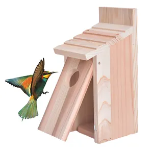 OEM Petspace Wood Breeding Box Finch Lovebirds Cockatiel Conure Wooden bird breeding box house nest