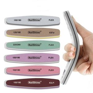 Lima de uñas de doble cara con forma de rombo, grano 80, herramienta pulidora para manicura, pedicura y arte de uñas - Product Image 1