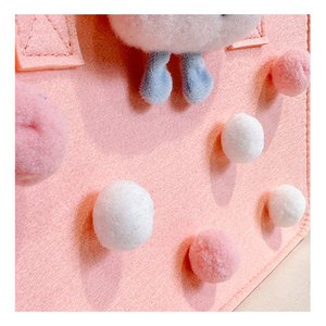 กระเป๋าถือปาร์ตี้อีสเตอร์น่ารักสำหรับเด็ก 6 สี ตะกร้าอีสเตอร์ผ้าสักหลาดแบบมีหูหิ้ว กระเป๋าของขวัญ - Product Image 4