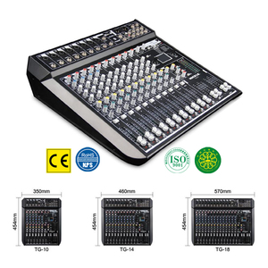 Готов к отправке: 18-канальный 4-групповой имитационный микшерный пульт с 24 DSP-эффектами, MP3, Bluetooth, USB-аудиомикшер - Product Image 2