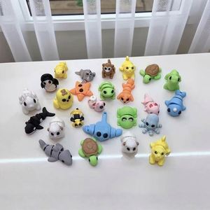 Mini-figurines imprimées en 3D personnalisées, jouets de dessin animé articulés, petits animaux portables, cadeau promotionnel tendance - Product Image 2