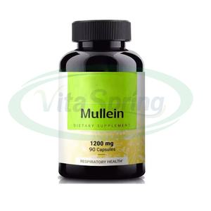 Cápsulas de extracto de hojas de Mullein OEM ASAP Suplemento de Salud de desintoxicación pulmonar Cápsulas de Mullein orgánico - Product Image 1