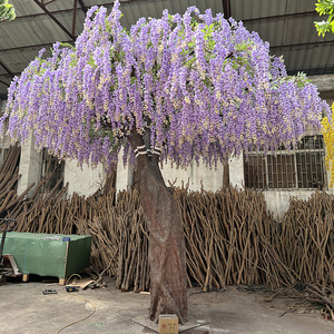 Árbol de glicinia púrpura romántico árbol de flor de cerezo que llora artificial decoración de flores árboles enormes para decoración de boda - Product Image 3