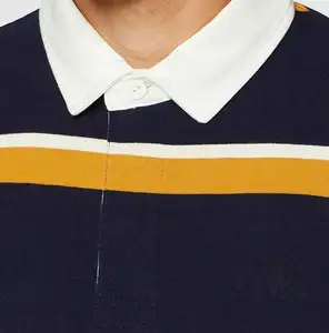 남성 저지 긴 소매 폴로 럭비 저지 T 셔츠에 대 한 2020 고품질 폴로 넥 블랙 컬러 스포츠 럭비