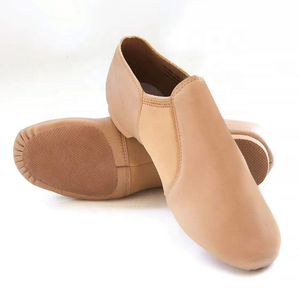 Chaussons de danse en cuir véritable <span class=keywords><strong>noir</strong></span> et marron, en cuir de mouton souple, en microfibre, chaussons de danse souples, chaussures de gymnastique et de yoga - Product Image 3