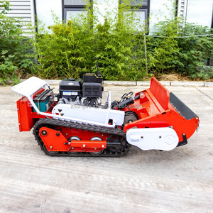 Robot Eléctrico de Alto Rendimiento con Control Remoto y Orugas, Equipo 3 en 1 para Cortar Césped, Recortar y Triturar, 800W - Product Image 3