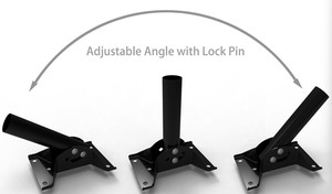 Poste de montaje de <span class=keywords><strong>antena</strong></span> ajustable, montaje de tubo universal en J para <span class=keywords><strong>antena</strong></span> y estación meteorológica, 1/2" - Product Image 3