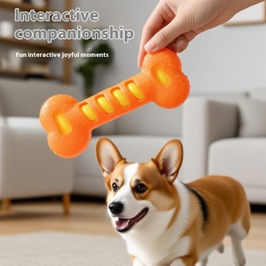 Juguete interactivo duradero de entrenamiento de dibujos animados para cachorros, respetuoso con el medio ambiente, para masticar huesos de perro, <span class=keywords><strong>Material</strong></span> de algodón de goma polar TPR para perros de todos los tamaños - Product Image 5