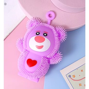 TPR Soft Rubber Decompression <b>Bear</b> Toy <b>Cute</b> Creative Strawberry <b>Bear</b> Pinch Le Vent for Children 5 to 7 Years Old - Product Image 4