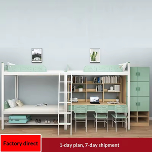 <span class=keywords><strong>Lit</strong></span> mezzanine moderne en métal robuste <span class=keywords><strong>avec</strong></span> escalier et armoire Lits superposés modernes <span class=keywords><strong>avec</strong></span> <span class=keywords><strong>bureau</strong></span> et tiroirs de rangement Lits de dortoir - Product Image 1