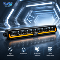Nouvelle barre lumineuse LED RCHG 85W Amber DRL à une seule rangée, lumière de conduite auxiliaire pour SUV, camion, aventure, utilisation hors route