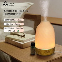 Diffuseur d'arômes et humidificateur direct usine, capacité 100 ml, avec veilleuse colorée pour la maison et l'hôtel