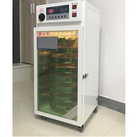 Roestvrijstalen Roterende Fruitdroger Machine Vleeskruiden Pinda Papaja Guave Perzik Dehydrator Machine