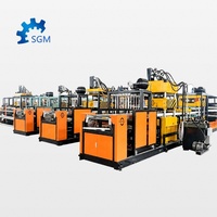 Nouvelle ligne de production de vaisselle jetable en mousse PS SHUANGJI, contrôlée par PLC, 168 kW, 380 V, avec moteur et pompe, écologique et haute sécurité