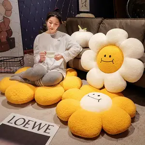 Nuovo prodotto creativo morbido cuscino del sedile di girasole divano casa Tatami cuscino per la casa espressione giocattolo di fiori cuscino morbido per il riposo dei bambini