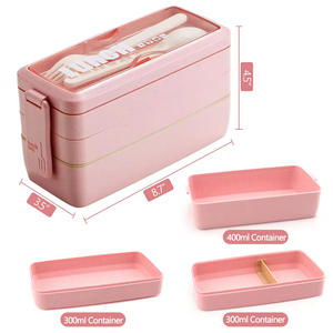 Hot Seller Newborn Children Cold and Hot Heatable Leak Proof Portable Multi-Compartment Food Grade Plastic Lunchbox - Product Image 2