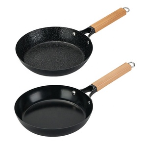 Utensilios de cocina personalizados <span class=keywords><strong>Sarten</strong></span> Ollas Sartén frita de hierro fundido Sartén antiadherente Panci Cocina Freír Olla Sartén de hierro - Product Image 1