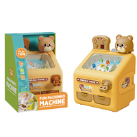 Jeu de flipper de table pour enfants, jouet avec design de figurines de dessins animés, compteur de score numérique, lumière et son interactifs, jeu familial