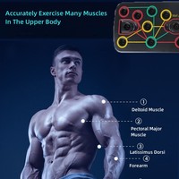 10 en 1 multifonctionnel Gym musculation maison musculation Fitness Portable Push Up Board avec bandes de résistance