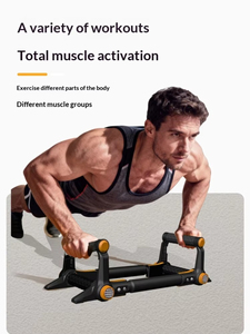 Equipo de Fitness <span class=keywords><strong>Multifuncional</strong></span> de Acero y ABS para Entrenamiento de Pecho y Fuerza de Brazos, Soporte para Flexiones, Ajustable, Portátil, para Gimnasio en Casa - Product Image 3