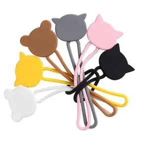 Holder Cable Ties Winder Earphone Cord Organiser Animal Shape Tie Cable Clip Headphone Clip
