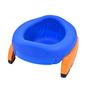 Soft Rubber Toilet Seat Cover Pink Foldable For Children <b>Potty</b> <b>Training</b> Indoor Use - Product Image 3