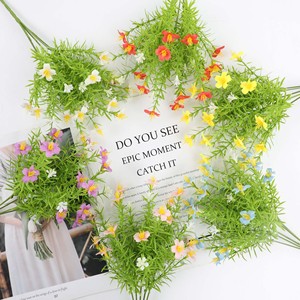 Ramo de Flores Silvestres Artificiales Guanyi, Margaritas y Camelias de Seda Plástica, Decoración para Bodas y Hogar, Accesorios para Fotografía en Exteriores - Product Image 3