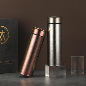 DD2456 Caja de regalo de botella de agua ecológica de titanio de gama alta de lujo Frasco de vacío de doble pared Logotipo personalizado 24 + Regalo de negocios - Product Image 4