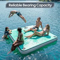Plateforme flottante gonflable pour piscine, île aquatique, radeau, pontons gonflables, tapis flottant pour yacht, tapis de bateau