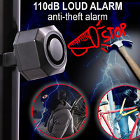 Alarme antivol pour vélo 110 dB sans fil avec capteur de vibration, télécommande, sécurité pour véhicule, alarme rechargeable pour remorque et moto