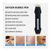 Appareil de massage facial à bulles de CO2 à main, effet de forage, 7 capsules d'oxygène pour éclaircir la peau, hydrater, réduire les rides