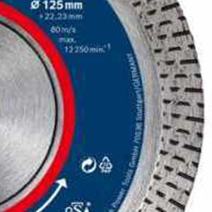 Disque diamanté professionnel 'HardCeramic', diamètre 125 mm pour meuleuses d'angle (94691776622) - Product Image 3