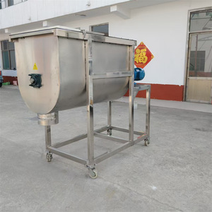 Mélangeur à ruban horizontal industriel 5 kW, équipement de mélange de poudre en acier au carbone, machine de mélange haute rigidité - Product Image 4