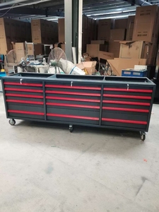 HUAYI a buon mercato in metallo mobile 15 cassetti Set di strumenti scatola meccanica strumento armadietto per la riparazione auto - Product Image 3