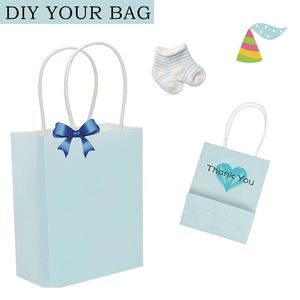 Mini sac cadeau avec poignées, petit sac en papier kraft, sac cadeau pour anniversaire, mariage, fête, sacs cadeaux pratiques, mini sac en papier facile à transporter - Product Image 2