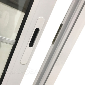 Fenêtres en <span class=keywords><strong>aluminium</strong></span> à double vitrage trempé blanc résistant aux ouragans, fenêtre coulissante en <span class=keywords><strong>aluminium</strong></span> <span class=keywords><strong>pour</strong></span> la maison, <span class=keywords><strong>pour</strong></span> l'appartement, avec design de grille - Product Image 3