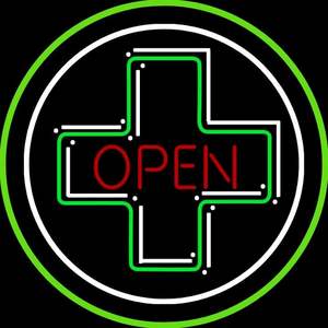 Enseigne néon LED « Ouvert » pour dispensaire médical, enseigne publicitaire pour <span class=keywords><strong>pharmacie</strong></span> et magasin <span class=keywords><strong>de</strong></span> médicaments - Product Image 1