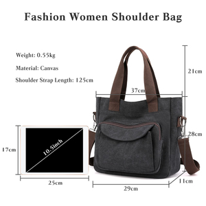 Women's Shoulder <b>Bag</b> Canvas Shoulder <b>Bag</b> Handbag <b>Hobo</b> <b>Bag</b> Tote Girls <b>Crossbody</b> <b>Bag</b> for Shopping Travel Work Daily Use - Product Image 2